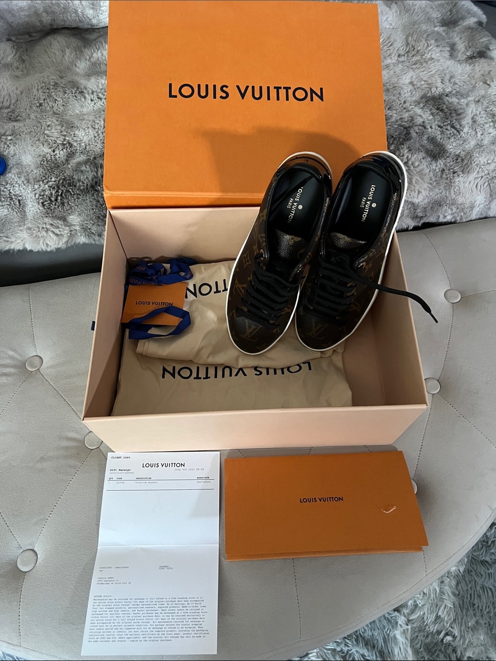 Louis Vuitton Brown Monogram Low-Top Sneakers